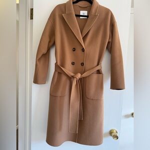 Anine Bing Dylan Coat, Camel, Size XS